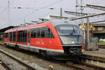BR 642/792209/642-550-als-rb-12-von 642 550 als RB 12 von Graal-Müritz nach Rostock Hbf bei der Einfahrt im Rostocker Hbf.06.11.2022