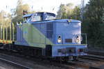 V60/627363/lok-3-paulabiene-10345-401-4stand-am-morgen Lok 3-Paulabiene 10(345 401-4)stand am Morgen mit dem Holz-Leerzug aus Stendal in Rostock-Bramow.08.09.2018