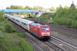 BR 101/654954/101-125-3-kommt-von-hamburg-angerauscht 101 125-3 kommt von Hamburg angerauscht. Tostedt, 28.04.2019