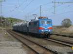 BR 151/266184/151-170-8-mussteam-06mai-2013in-lietzow 151 170-8 mute,am 06.Mai 2013,in Lietzow wegen einer Zugkreuzung abbremsen.