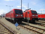 BR 152/700944/an-die-baureihe-187-muss-ich An die Baureihe 187 mu ich mich noch gewhnen,trotzdem mute 187 120 und die 152 127,am 31.Mai 2020,in Seddin verewigt werden.