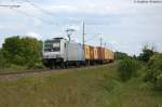 BR 185/344345/185-691-3-railpool-gmbh-fuer-metrans 185 691-3 Railpool GmbH fr METRANS Rail s.r.o. mit einem Containerzug in Stendal und fuhr in Richtung Salzwedel weiter. 26.05.2014