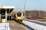 ODEG/477188/vt-646042-646-042-1-odeg-- VT 646.042 (646 042-1) ODEG - Ostdeutsche Eisenbahn GmbH als RB34 (RB 68887) von Rathenow nach Stendal in Rathenow. 22.01.2016