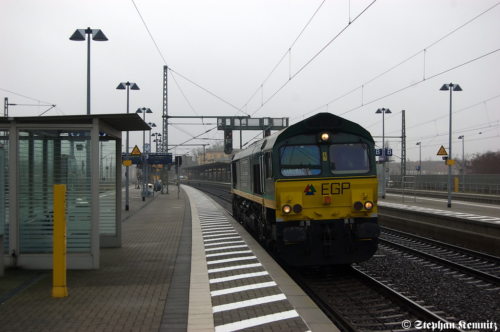 266 005-8 EPG - Eisenbahngesellschaft Potsdam mbH als Lz in Wittenberge. 22.12.2011