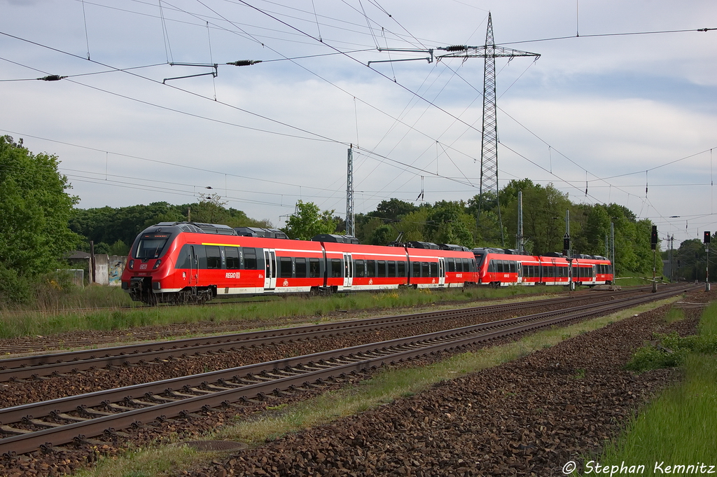 442 131-9 & 442 625-0 als RB21 (RB 18674) von Berlin Friedrichstrae nach Wustermark in Satzkorn. 16.05.2013