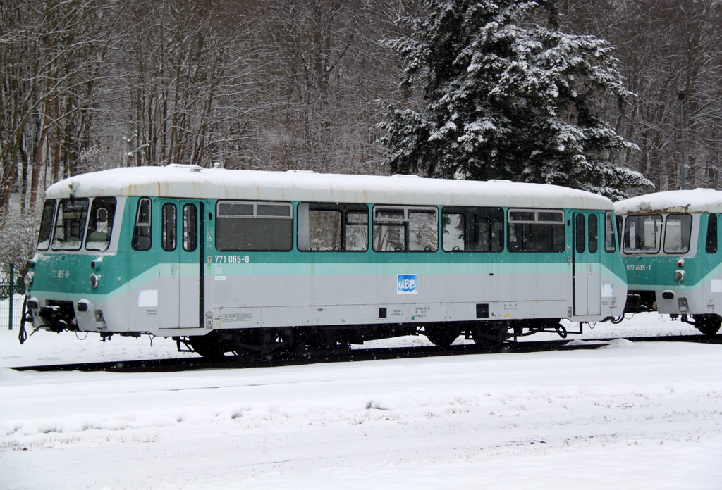 771 065-0 von der Usedomer Bderbahn abgestellt im Seebad Heringsdorf die letzte HU hatte der LVT am 03.07.98 in Neustrelitz.30.03.2013