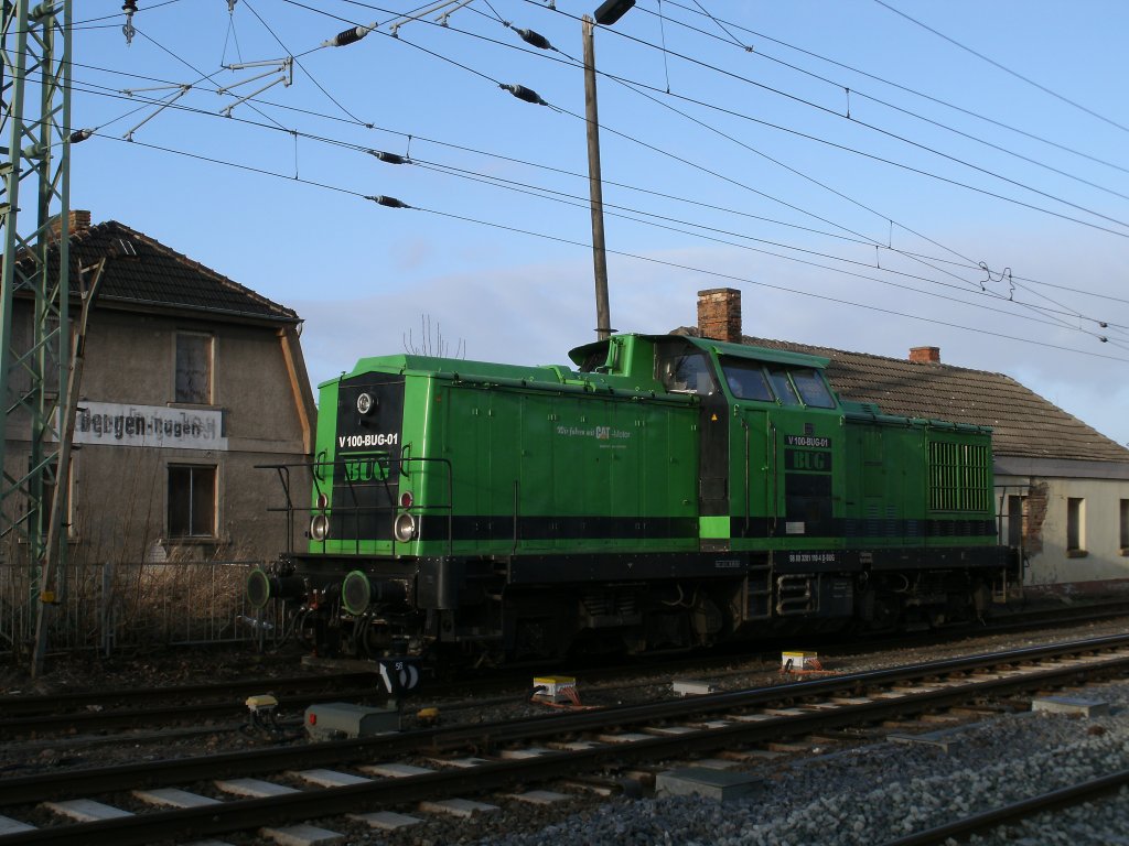 Am 03.Februar 2011 war V100-BUG-01 noch in Bergen/Rgen.