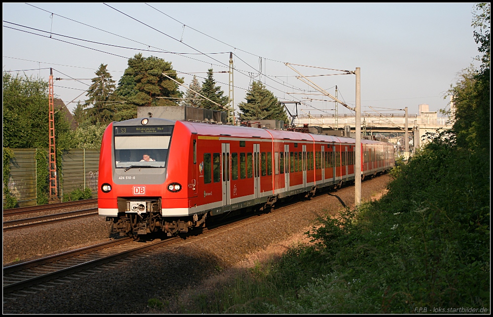 DB 424 010 / 424 510-6 als S3 nach Hildesheim Hbf (gesehen Lehrte-Ahlten b. Hannover 24.06.2010)