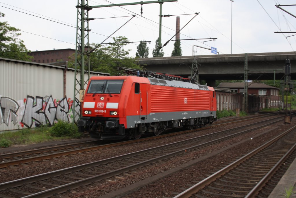 DB BR 189 016-9 in In Hamburg Harburg am 11.06.2011