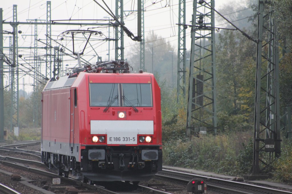 DB E 186 331-5 in Hamburg Harburg am 25.10.2011