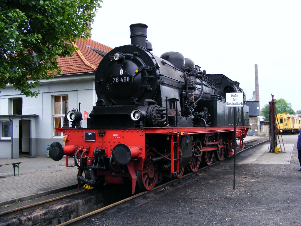 Eine DB 78 steht am 25.05.2008 im Eisenbahnmuseum in Bochum-Dalhausen.