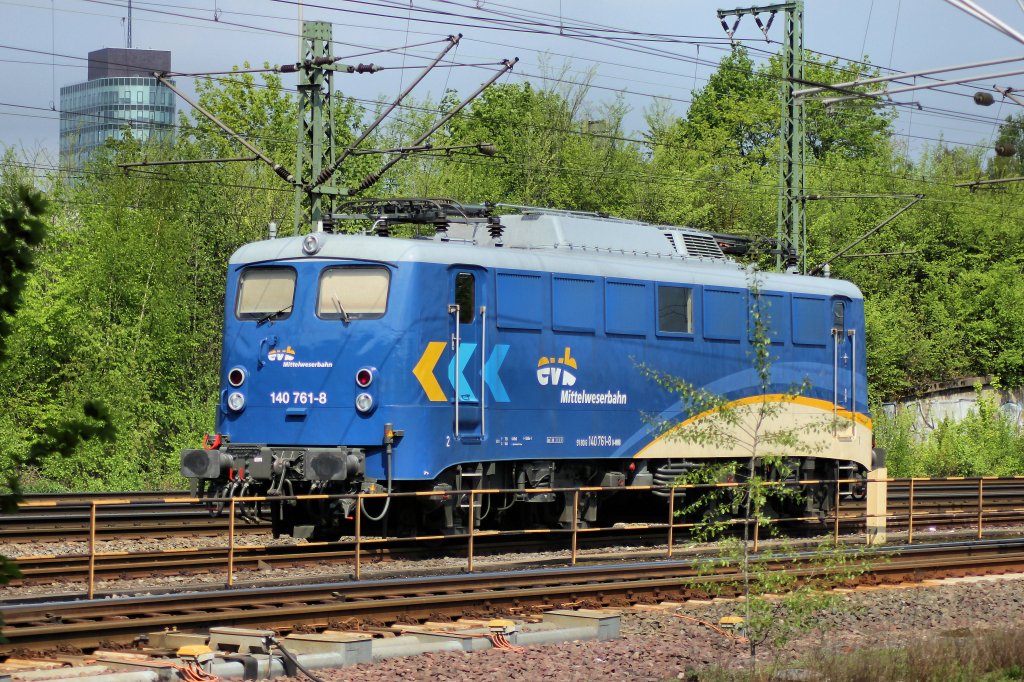 evb Mittelweserbahn 140 761-8 Abgestellt in Hamburg Harbrug am 08.05.2013