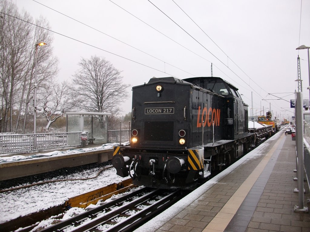 LOCON-217 am 24.November 2010 beim ersten Schnee in Bergen/Rgen im Einsatz.