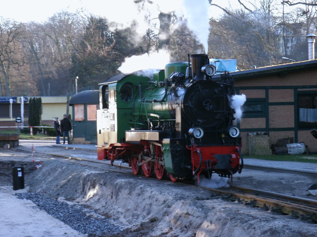 Mh52 am Streckenende in Ghren,am 14.Januar 2012. 
