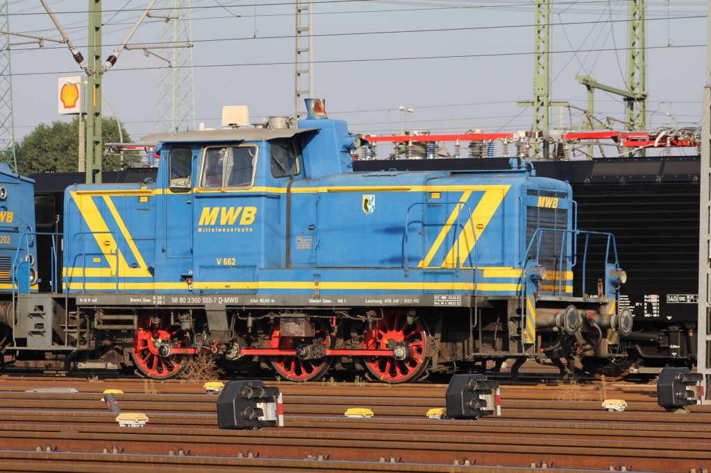 MWB V 662 Abgestellt in Hamburg Waltershof am 03.09.2011.