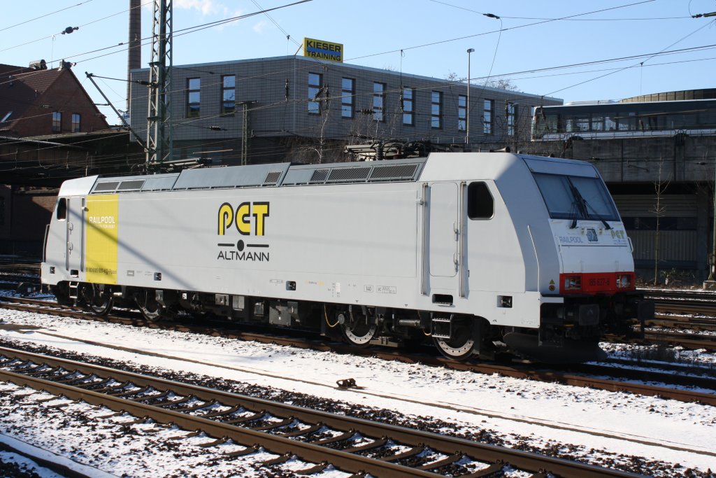 PCT 185 637-6 abgestellt in Hamburg Harburg am 01.02.2012