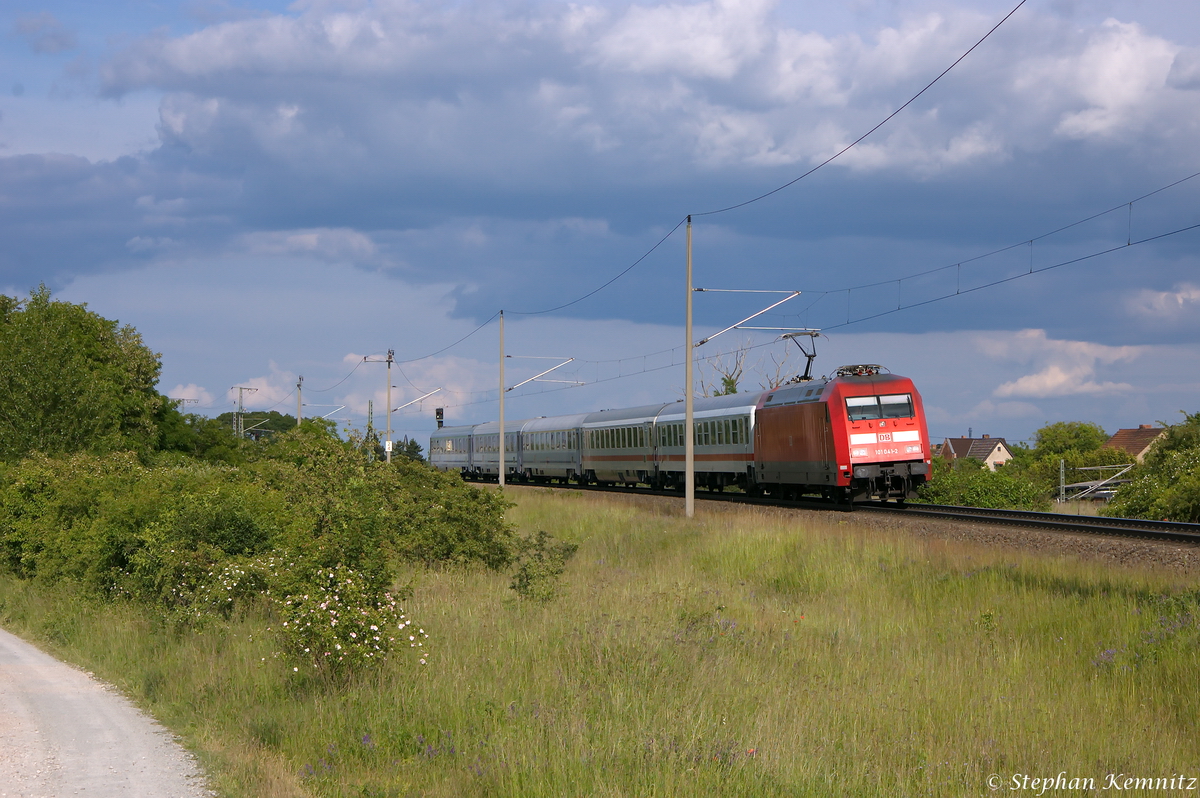 101 041-2 mit dem EC 248  Wawel  von Wroclaw Glowny nach Hamburg Hbf in Stendal. 02.06.2014