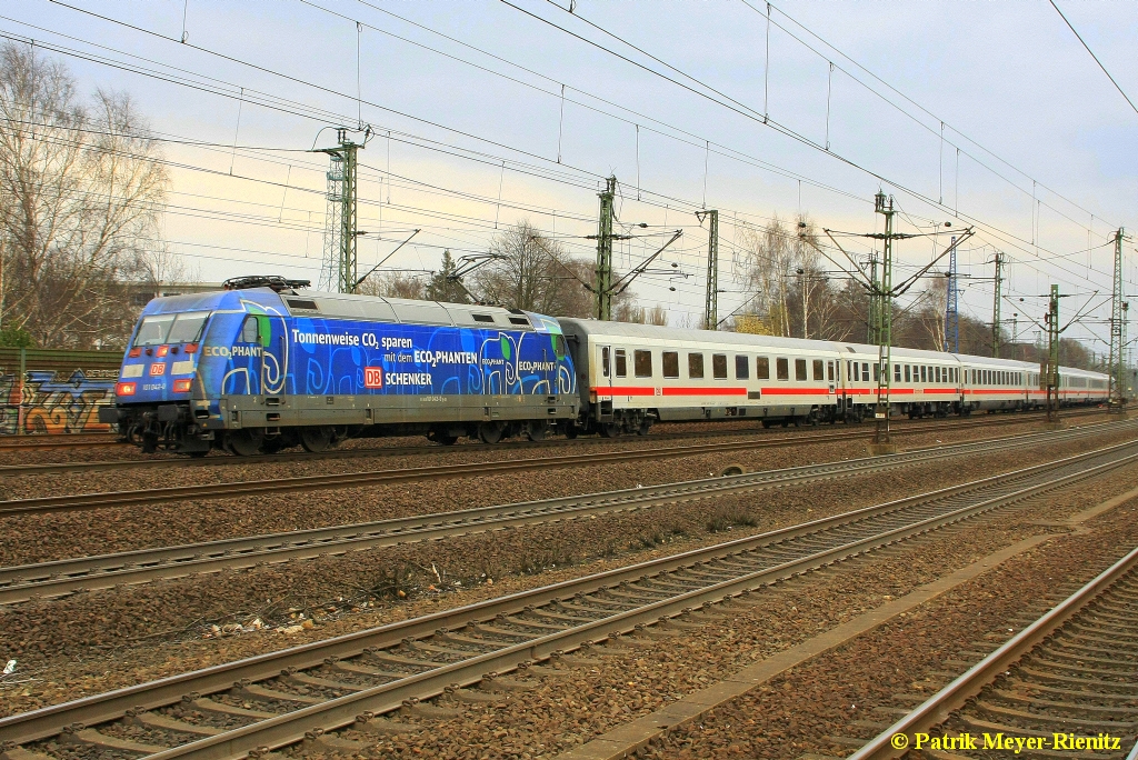 101 042 mit IC 2374 am 26.03.2015 in Hamburg-Harburg