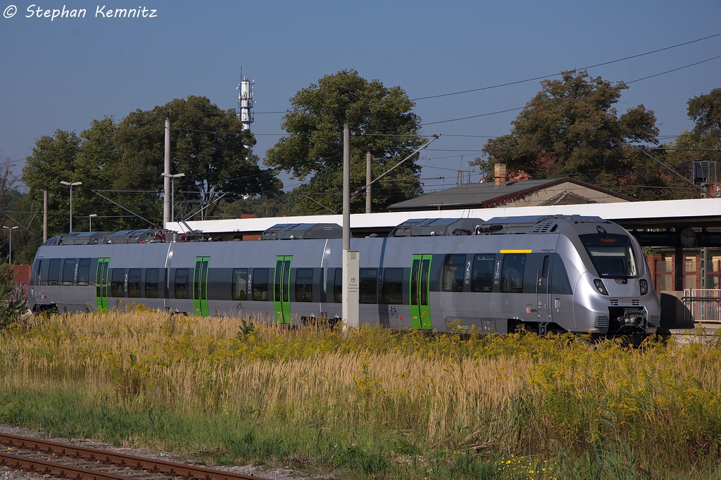 1442 112-7 S-Bahn Mitteldeutschland war auf einer Probefahrt unterwegs gewesen und machte in Rathenow eine Pause und fuhr wenig spter wieder zurck. 06.09.2013