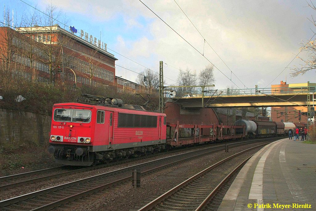 27/01/2015:
155 117 mit gemischten Güterzug Hamburg-Harburg -> Süden