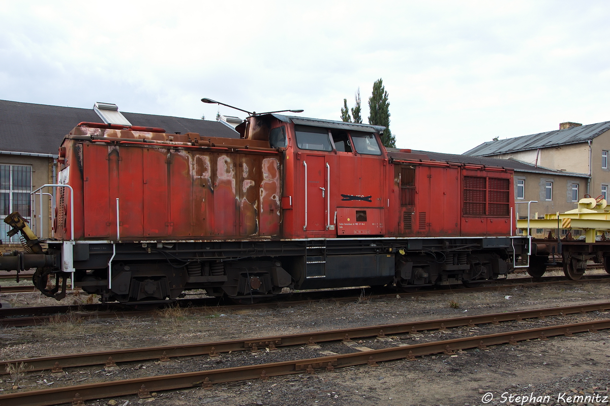 Die wegen eines Brandes in Leipzig Knauthain (16.08.2006) ausgemusterte 298 156-1 war zu sehen beim Tag der offenen Tr 2013 bei Alstom in Stendal. 21.09.2013