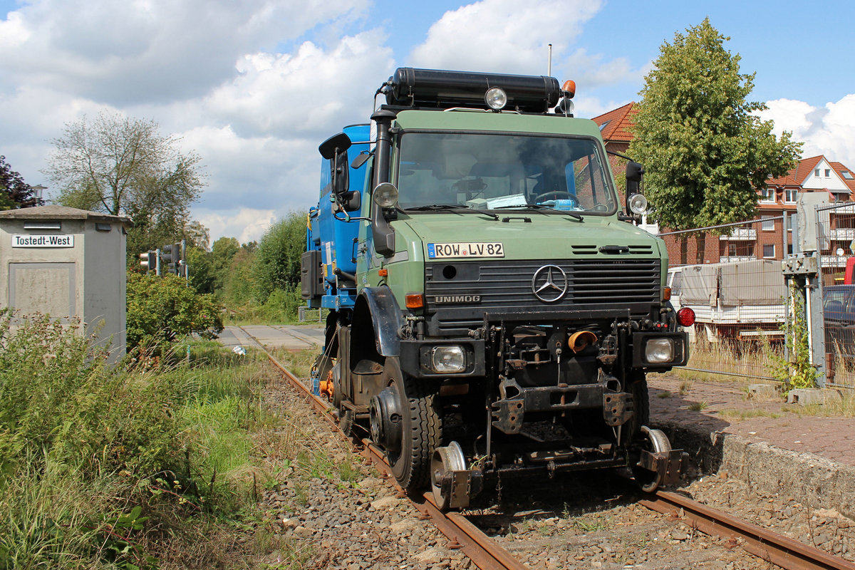 evb-Infrastruktur  NFZ 531  am 20.08.2019 in Tostedt - West.