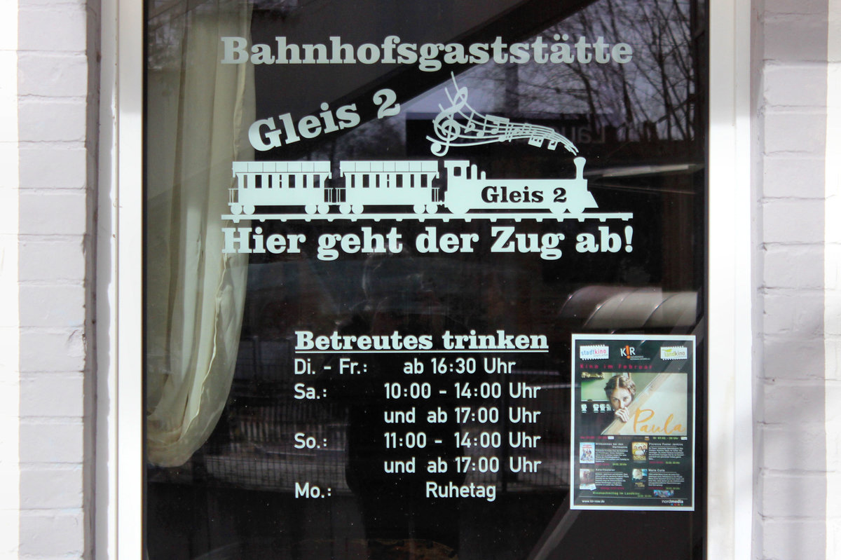 Gaststättenwerbung // Lauenbrück den 10.03.2017