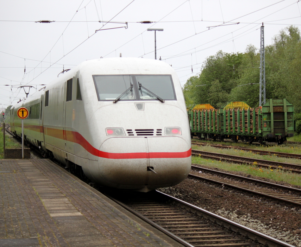 ICE-Messzug macht vom 13.05-15.05.2014 Testfahrten zwischen Warnemnde und Neustrelitz sowie retour.