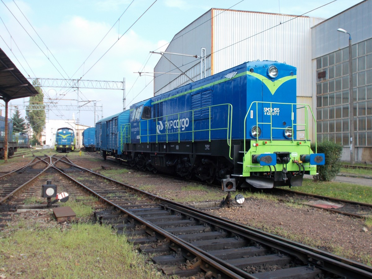 SM31-155 im polnischen CargoWerk Szczecin Port Centralny am 16.August 2015.