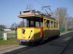 Triebwagen 26(Der Wismanrer)Baujahr 1926 stand auch zur besichtigung am 17.04.10 beim Depot12 in Rostock-Marienehe