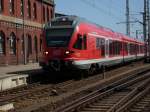 BR 429 Ausfahrender 429 028 Sassnitz-Rostock beim Verlassen von Stralsund.