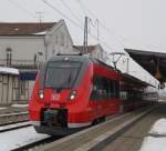 Hamster bei Testfahrt zwischen G�strow und Rostock im Bahnhof G�strow.14.02.2012 ...
