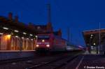 BR 101 101 143-6 mit dem IC 1923 von Berlin S�dkreuz nach K�ln Hbf in Stendal. 06.01.2012
