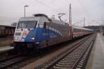 BR 101 Einen Tag sp�ter,am 08.Januar 2011,101 060 mit ihrer R�ckleistung von R�gen mit IC 2377 Binz-Frankfurt/Main wieder in Bergen/R�gen.