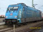 BR 101 101 016 mit dem IC Binz-Frankfurt/Main am 08.Januar 2009 in Bergen/R�gen.