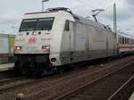 BR 101 101 034 mit dem IC Binz-Frankfurt/Main am 14.M�rz 2009 in Bergen/R�gen.