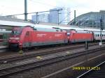 BR 101 Gleich zwei 101er bespannten am 13.September 2008 den EC Berlin Ostbf-Schipol.101 036 war Vorspann vor 101 071 als ich den Zug in Berlin Ostbf vor der Abfahrt fotografierte.