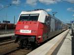 BR 101 101 070 schob am 19.April 2010 den IC 2212 nach dem Halt in Bergen/R�gen weiter nach Binz.