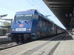 BR 101 101 070-1 mit IC2376 von Karlsruhe Hbf Richtung 
Ostseebad Binz kurz vor der Ausfahrt im Rostocker Hbf(24.04.10)