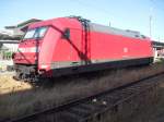 BR 101 101 045-3 h�lt in der Abendsonne ihre wohlverdiente Pause im Rostocker Hbf.und wartet auf den n�chsten Einsatz.(26.06.10)