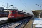 br-110-115bugelfalte 110 468-6 [Verl.|HBS|18.02.2012] mit dem RE (RE 14014) von Wolfsburg Hbf nach Hannover Hbf im Wolfsburger Hbf. 31.01.2012
