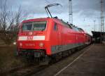 BR 120 120 203-5 Bh Rostock mit dem Hanse-Express Hamburg-Rostock am 28.November 2009 in Bad Kleinen.