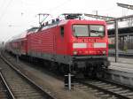 br-143-112-114 RE5 von Lutherstadt Wittenberg kurz nach der Ankunft im Rostocker Hbf(18.03.10)