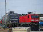 br-143-112-114 143 041-2(RBH)und 143 936-3 ist nicht mehr betriebsf�hig beide standen am 24.04.10 im BW Rostock