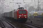BR 145 DB 145 074-1 bei der Durchfahrt in Bremen Hbf am 23.12.2011