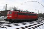 BR 151 Am 21.02.2011 Stande die DB 151 031-2 in Bahnhof Stade Abgestellt.