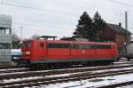 BR 151 Am 21.02.2011 Stande die DB 151 031-2 in Bahnhof Stade Abgestellt.