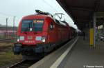 BR 182 182 013-3 mit dem RE2 (RE 37410) von Cottbus nach Wittenberge in Wittenberge. 22.12.2011