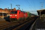 BR 185 185 181-5 mit dem Hangartner in Stendal Richtung Witternberge unterwegs. 15.01.2012