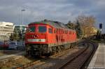 BR 232 232 553-8 steht im Brandenburger Hbf und wartet auf neue Aufgaben. 10.12.2011